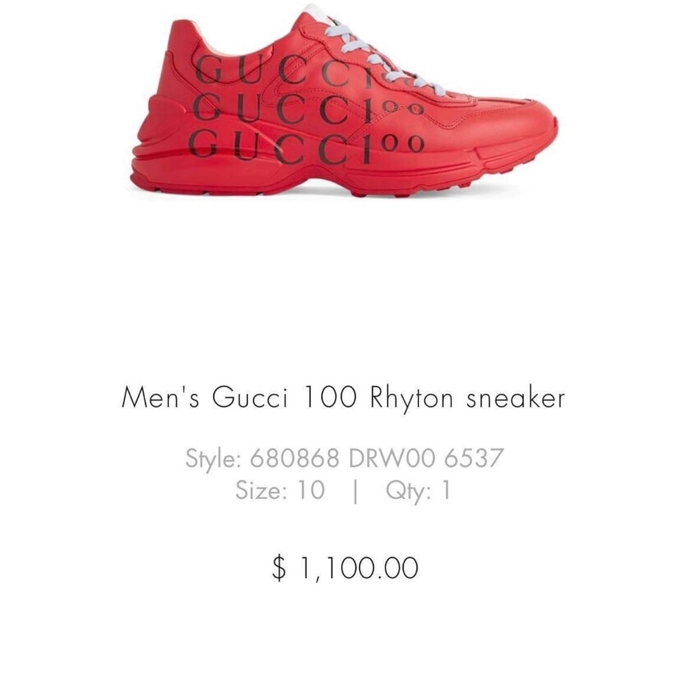 Red Gucci Rython - Picture 4 of 5